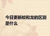 今日更新蛟和龙的区别是什么
