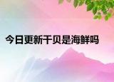 今日更新干贝是海鲜吗