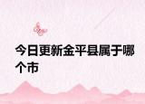 今日更新金平县属于哪个市