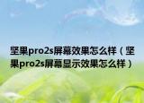 坚果pro2s屏幕效果怎么样（坚果pro2s屏幕显示效果怎么样）