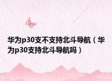 华为p30支不支持北斗导航（华为p30支持北斗导航吗）