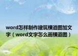word怎样制作建筑横道图加文字（word文字怎么画横道图）