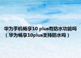 华为手机畅享10 plus有防水功能吗（华为畅享10plus支持防水吗）