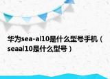 华为sea-al10是什么型号手机（seaal10是什么型号）
