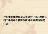 今日更新找中介买二手房中介自己收什么钱二手房中介费怎么收 中介收费标准是什么