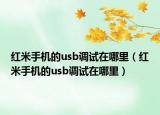 红米手机的usb调试在哪里（红米手机的usb调试在哪里）
