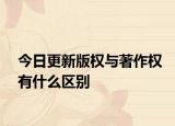 今日更新版权与著作权有什么区别