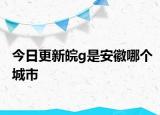 今日更新皖g是安徽哪个城市