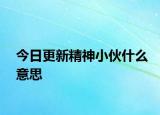 今日更新精神小伙什么意思