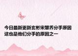 今日最新更新玄彬宋慧乔分手原因 这也是他们分手的原因之一