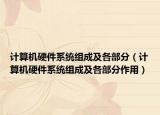 计算机硬件系统组成及各部分（计算机硬件系统组成及各部分作用）