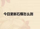 今日更新石榴怎么剥