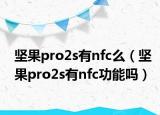 坚果pro2s有nfc么（坚果pro2s有nfc功能吗）
