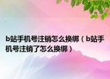 b站手机号注销怎么换绑（b站手机号注销了怎么换绑）