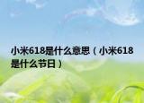 小米618是什么意思（小米618是什么节日）