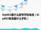 blp661是什么型号手机电池（blp661电池是什么手机）