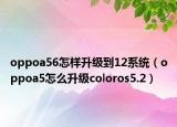 oppoa56怎样升级到12系统（oppoa5怎么升级coloros5.2）