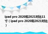 ipad pro 2020和2021对比11寸（ipad pro 2020和2021对比）