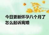 今日更新怀孕八个月了怎么起诉离婚