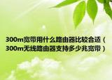 300m宽带用什么路由器比较合适（300m无线路由器支持多少兆宽带）