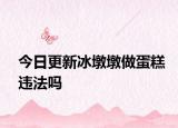 今日更新冰墩墩做蛋糕违法吗