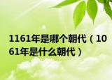 1161年是哪个朝代（1061年是什么朝代）