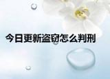 今日更新盗窃怎么判刑