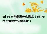 cd-rom光盘是什么格式（cd-rom光盘是什么型光盘）