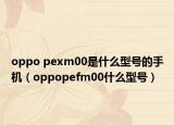 oppo pexm00是什么型号的手机（oppopefm00什么型号）