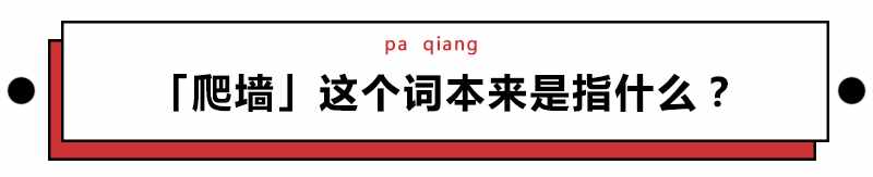 什么？以前形容偷情搞外遇的「爬墙」现在却拿来追星？