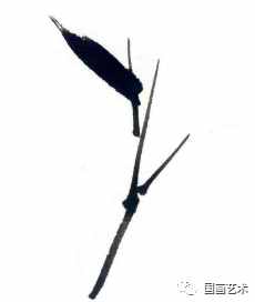 图文教程：写意墨竹枝叶组合画法