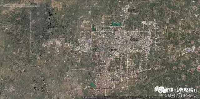 16张卫星地图看濮阳30年城市变迁