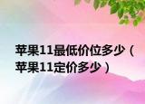 苹果11最低价位多少（苹果11定价多少）