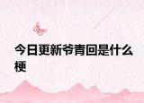 今日更新爷青回是什么梗