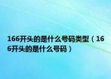 166开头的是什么号码类型（166开头的是什么号码）