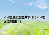 vue怎么添加图片水印（vue怎么添加图片）