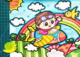 今日更新我的梦想绘画作品（我的梦想小小飞行员）