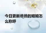 今日更新爸爸的姐姐怎么称呼