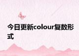 今日更新colour复数形式