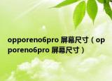 opporeno6pro 屏幕尺寸（opporeno6pro 屏幕尺寸）
