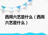 西周六艺是什么（西周六艺是什么）