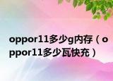 oppor11多少g内存（oppor11多少瓦快充）