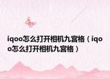 iqoo怎么打开相机九宫格（iqoo怎么打开相机九宫格）