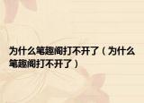 为什么笔趣阁打不开了（为什么笔趣阁打不开了）