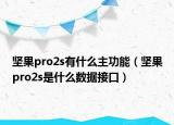 坚果pro2s有什么主功能（坚果pro2s是什么数据接口）