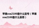 苹果xsa2100是什么型号（苹果xsa2100是什么意思）