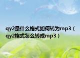 qy2是什么格式如何转为mp3（qy2格式怎么转成mp3）