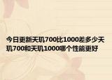 今日更新天玑700比1000差多少天玑700和天玑1000哪个性能更好