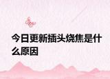 今日更新插头烧焦是什么原因