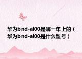 华为bnd-al00是哪一年上的（华为bnd-al00是什么型号）